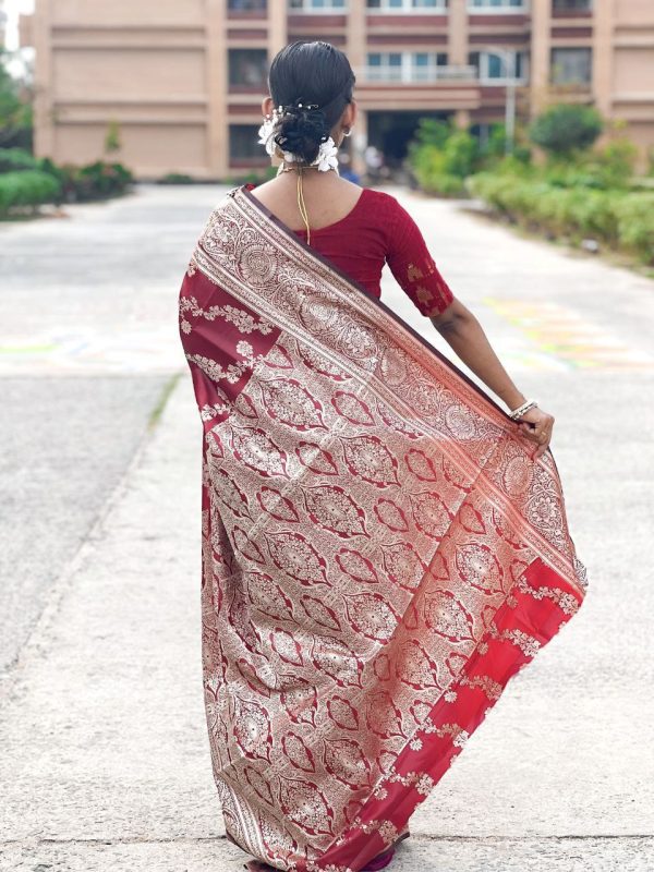 প্রিমিয়াম বেনারসি কাতান শাড়ি - Image 2